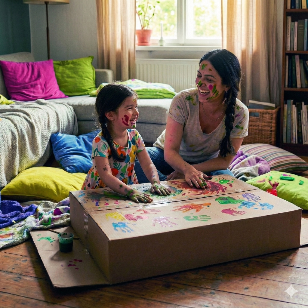 Mamá e hija jugando